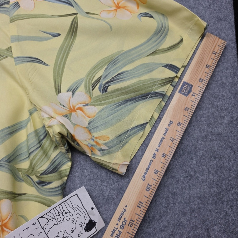 Vintage 90's NWT Paradise Found Mens 3XL 100% Rayon Hawaiian Shirt Made Hawaii - Picture 6 of 15